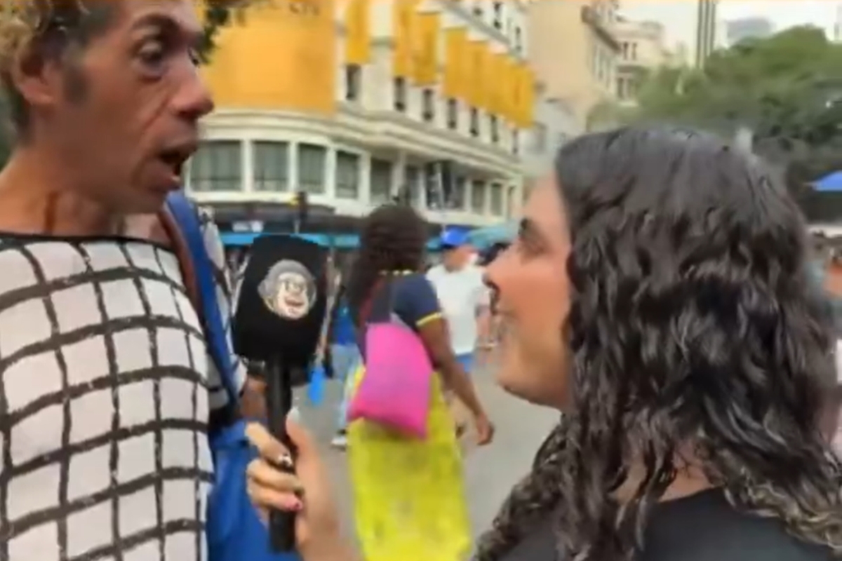 Repórter é surpreendida por entrevistado ao vivo: "Estou grogue"