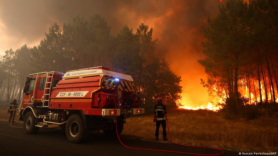Queimada recorde na Europa avança e ameaça Bordeaux e Madri